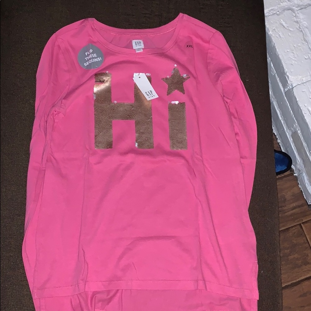 Girls long sleeve hi/low T-shirt